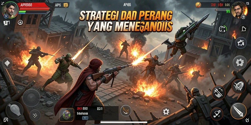 Tampilan gameplay API66 yang intens dan strategis.