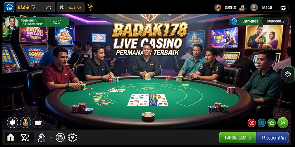 Tampilan gameplay menarik dari Live Casino BADAK178, penuh aksi dan keseruan.