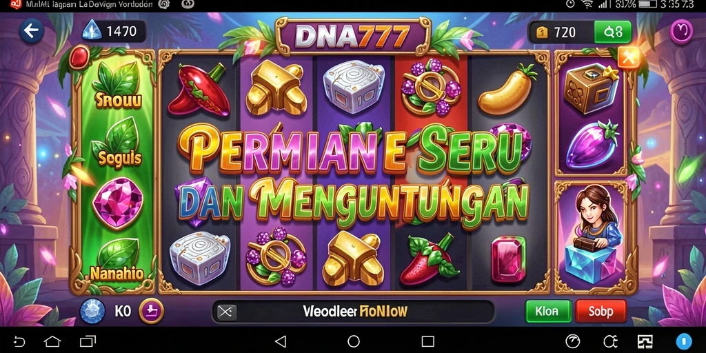 Tampilan gameplay Slot seru dan memukau di DNA777.