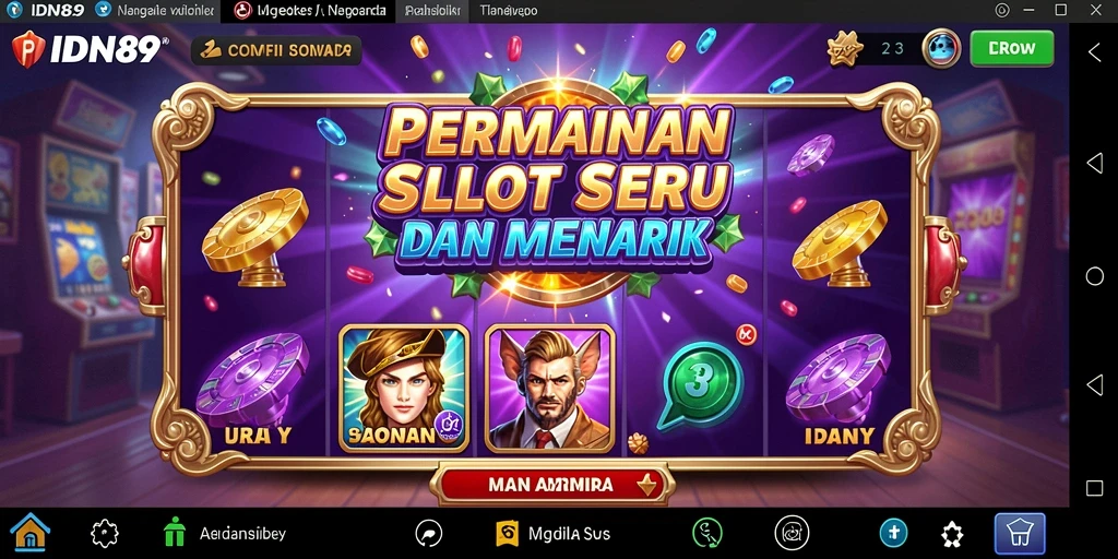 Tampilan menarik dari gameplay slot IDN89 dengan efek visual yang menakjubkan.