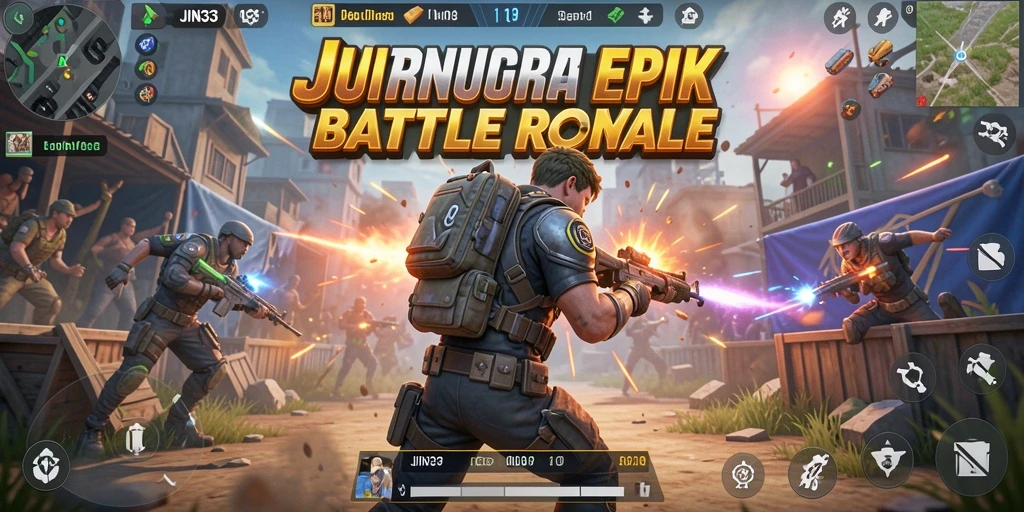 Menyelami aksi mendebarkan dalam gameplay Battle Royale JIN33.