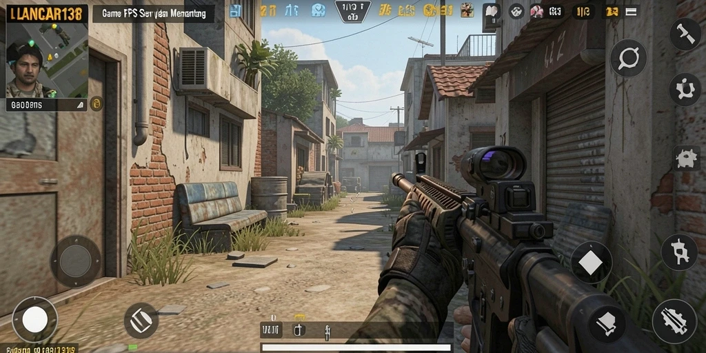 Gameplay intens dan seru dalam LANCAR138 saat bertempur.