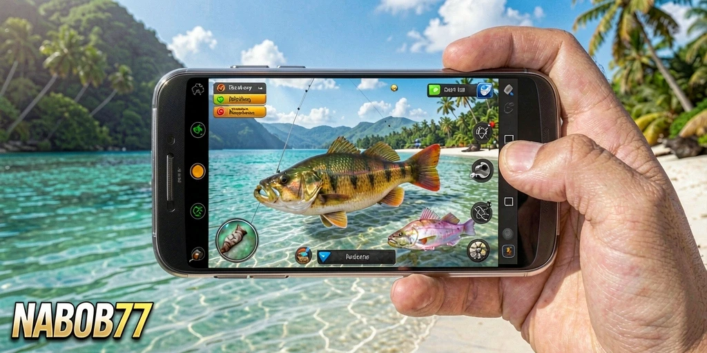 Gameplay menarik dalam NABOB77 yang menampilkan aksi memancing yang seru.