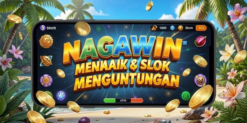 Tampilan gameplay menarik di NAGAWIN dengan berbagai tema slot.