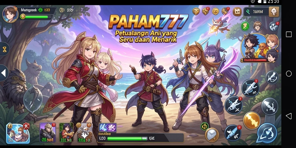 Screenshot PAHAM777 menunjukkan karakter anime yang beraksi dalam petualangan seru.