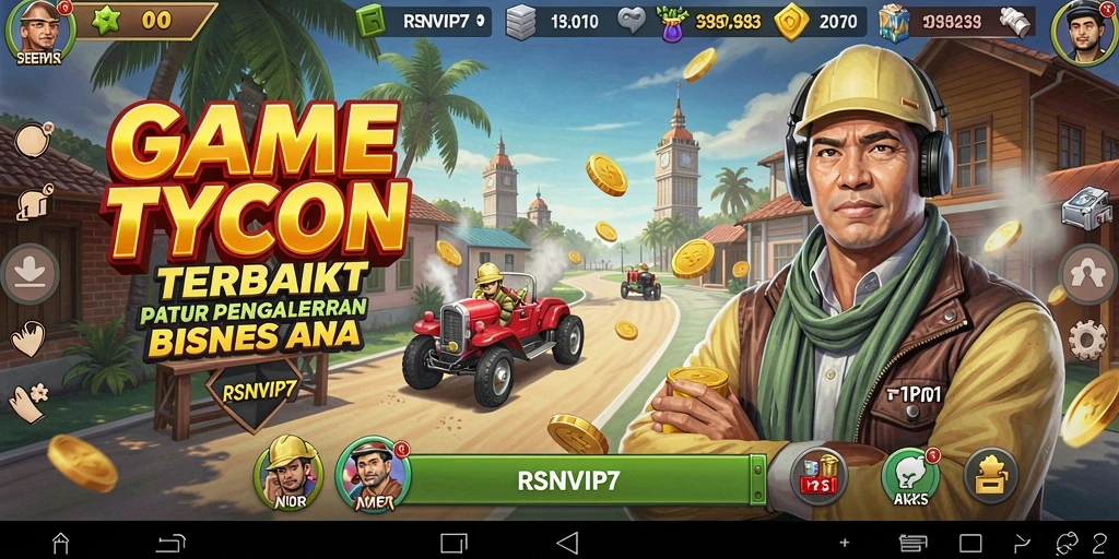 Tampilan gameplay RSNVIP7 yang menegangkan dalam mengelola bisnis.