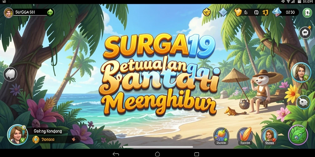 Tampilan gameplay menyenangkan dari SURGA19 dengan pemainan yang santai.