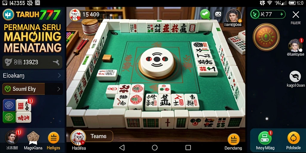 Tampilan menarik dari gameplay Mahjong di TARUH777.