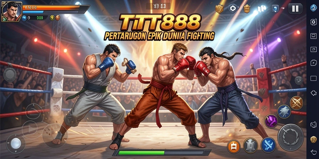 Screenshot gameplay <strong>TTT888</strong> dengan aksi pertarungan yang intens.