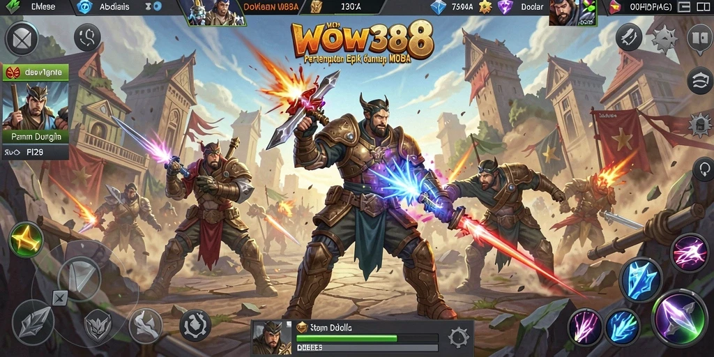 Gambar gameplay WOW388 yang mendebarkan saat pertarungan intens.